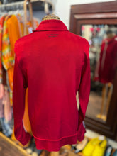 Load image into Gallery viewer, Burberry Red &amp; white Viscose Stripe zipper front oversized Jacket
