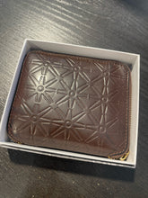 Load image into Gallery viewer, Comme des Garcons Brown Leather star embossed Wallet, Box Included
