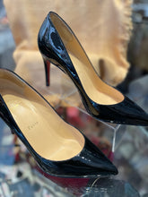 Load image into Gallery viewer, Christian Louboutin Black Patent Leather Stiletto Heel, Size 37.5
