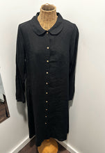 Load image into Gallery viewer, Son de Flor Black Linen button down Maxi Dress, Size L
