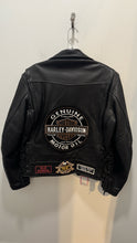 Load image into Gallery viewer, Image Leather SF Black Leather moto style Jacket, Size M
