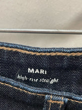 Load image into Gallery viewer, AG Navy Cotton highrise Jeans, Size 32
