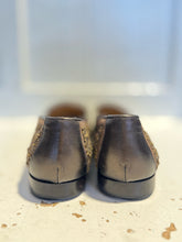 Load image into Gallery viewer, donald j pliner Nutmeg canvas Size 9 beading loafer Shoe
