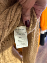 Load image into Gallery viewer, Loulou Studio Camel Cashmere Blend knit Cropped cardigan Sweater
