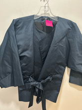 Load image into Gallery viewer, Jarbo Teal Metallic belt detail Blazer
