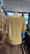Load image into Gallery viewer, Raquel Allegra Beige Cotton knit lace up Top
