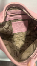 Load image into Gallery viewer, Coach Pink Leather Logo Size Small shoulder Purse
