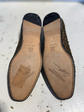 Load image into Gallery viewer, donald j pliner Nutmeg canvas Size 9 beading loafer Shoe
