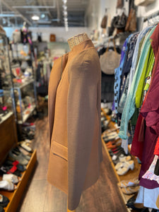 M. Patmos Brown Wool Zip Up front pockets Jacket, Size L