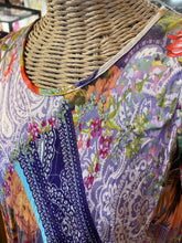 Load image into Gallery viewer, Johnny Was peach &amp; beige Viscose blend Floral Sleeveless maxi Dress, Size M
