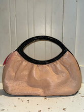 Load image into Gallery viewer, Nancy Gonzalez Peach &amp; black crocodile Handbag Purse
