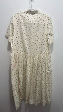 Load image into Gallery viewer, ecole de curiosites white &amp; black Cotton Polka Dot Short sleeve Dress

