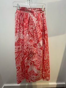 Mara Hoffman Red and white Organic Cotton Abstract Print wrap NWT Skirt, Size S