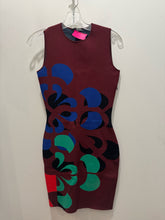 Load image into Gallery viewer, Alexander McQueen multi color Viscose blend graphic Body Con Sleeveless Dress
