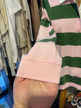 Load image into Gallery viewer, Clare V. pink &amp; green Cotton Stripe &quot;preppy chic&quot; Top, Size M
