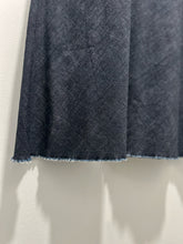 Load image into Gallery viewer, Erica Tanov Dark Wash cotton &amp; elastane Drawstring waist raw hem Skirt, Size 2=M
