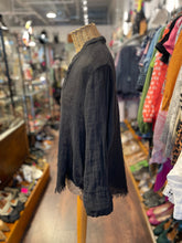 Load image into Gallery viewer, JAGA Black Linen sheer Tunic style Top
