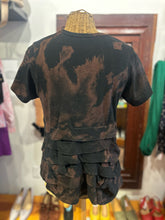 Load image into Gallery viewer, Comme des Garcons Black bleached look ruffle layers Top
