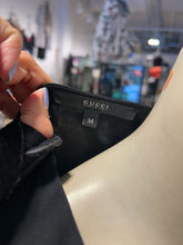 Load image into Gallery viewer, GUCCI Black Viscose blend braided buckle Long sleeve Dress W/Gold hardware, As Is needs cleaning,Size M
