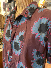 Load image into Gallery viewer, Paul Smith blue, maroon, pink Cotton Floral Button up short sleeve Top
