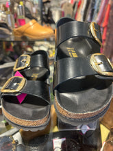 Load image into Gallery viewer, Birkenstock Black Leather Sandal, Size 38

