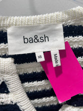 Load image into Gallery viewer, ba&amp;sh Black &amp; White cotton &amp; polyamide stripes Button up knit Sweater
