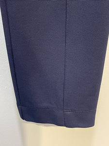 The Row Navy Viscose blend stretch fitted ankle Pant, Size S