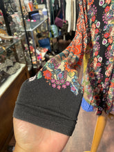 Load image into Gallery viewer, Johnny Was orange, black, yellow Viscose mixed print Long sleeve Top, Size M
