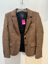 Load image into Gallery viewer, Maje Brown &amp; Tan Viscose blend Tweed Blazer
