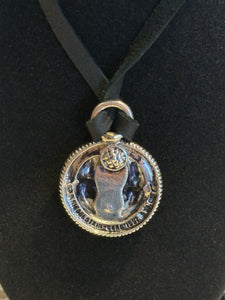 Barry Kieselstein Vintage Designer black & silver Sterling Necklace