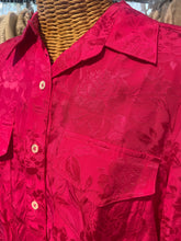 Load image into Gallery viewer, STAUD Fuschia viscose/rayon Floral NWT! Top, Size M
