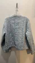 Load image into Gallery viewer, Rachel Comey blue white zebra print Button up Jacket, Size M
