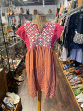 Load image into Gallery viewer, Nina Leuca Pink &amp; Orange linen &amp; cotton Tunic style Made in Italy Dress, Size S/M
