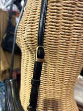 Load image into Gallery viewer, Bembien Black Leather Woven Size Mini crossbody Purse
