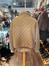 Load image into Gallery viewer, Avec Les Filles Chestnut quilt pattern orange zip cropped Jacket, Size L
