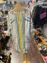 Load image into Gallery viewer, Johnny Was multicolor Silk Floral Longsleeve keyhole Top, Size XL
