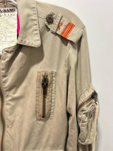 Load image into Gallery viewer, Da-Nang Beige Cotton bomber style Zippers longsleeve Jacket, Gently Worn, Size M/L
