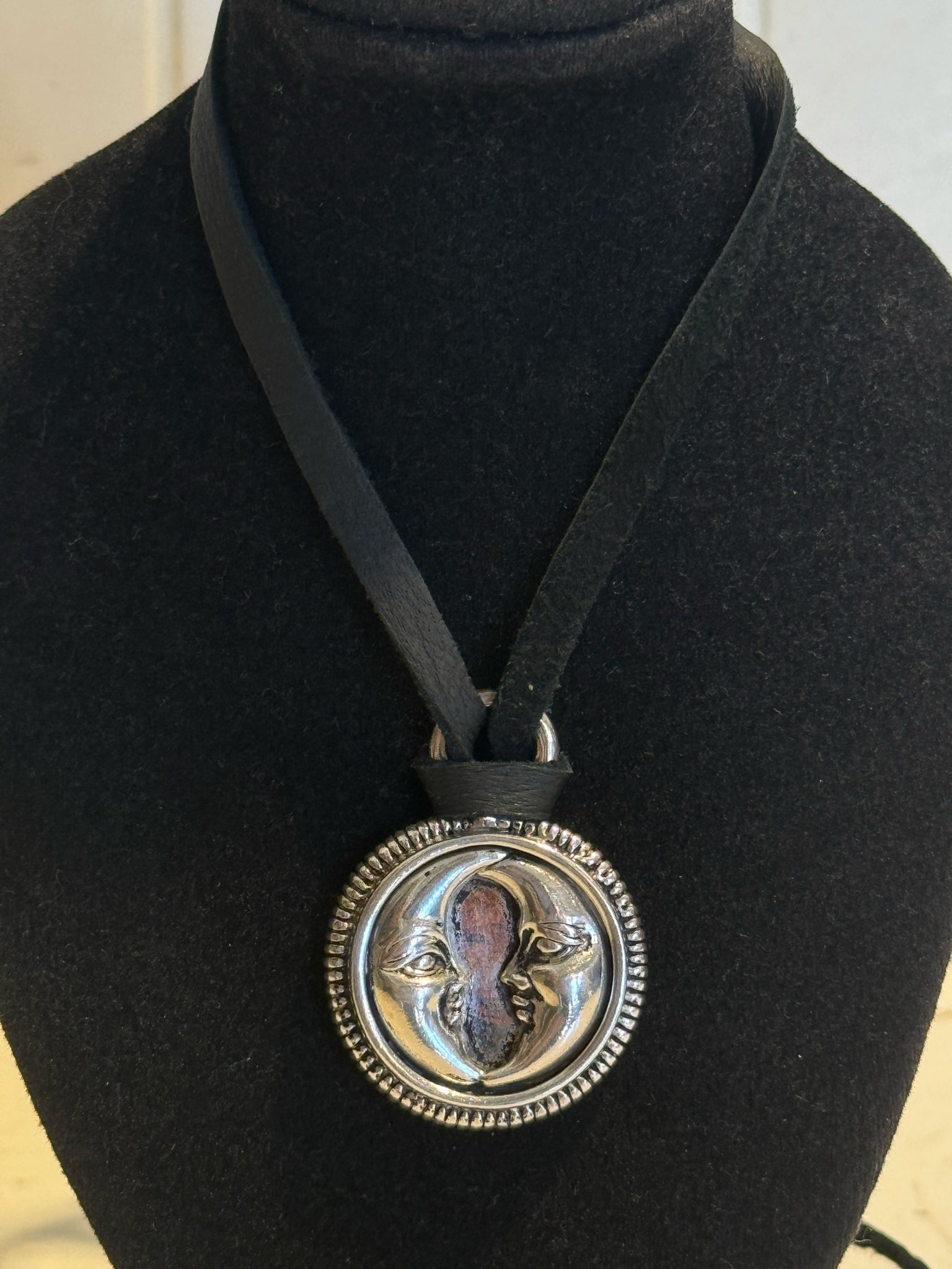 Barry Kieselstein Vintage Designer black & silver Sterling Necklace
