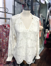 Load image into Gallery viewer, CABALLERO White Floral sheer cami attached Top
