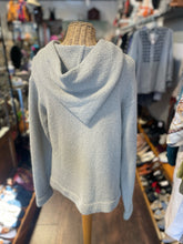 Load image into Gallery viewer, Lauren Manoogian Taupe superfine merino wool solid Hood front pocket Sweater, Size XS
