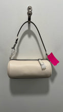 Load image into Gallery viewer, Coach White Leather Logo Size Mini silver accent Purse
