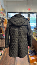 Load image into Gallery viewer, Burberry Brit Black Nylon Quilted Puffer hooded Jacket
