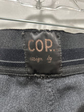 Load image into Gallery viewer, Cop Copine dark grey Poly Blend zippers scrunch tie detail stretch waist Pant, Size 38
