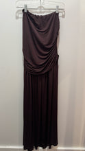 Load image into Gallery viewer, Rachel Comey Brown Viscose blend strapless Ruching maxi Dress, Size L
