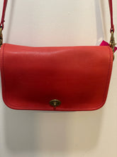 Load image into Gallery viewer, Coach Tangerine Leather  Long Strap Purse
