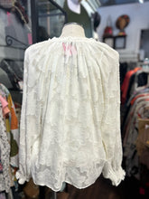 Load image into Gallery viewer, CABALLERO White Floral sheer cami attached Top
