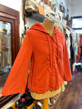 Load image into Gallery viewer, Prarie Underground Orange Organic Cotton zip up Hoodie Jacket
