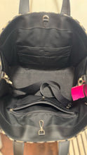 Load image into Gallery viewer, Kate Spade Beige &amp; Black Houndstooth Tote Purse
