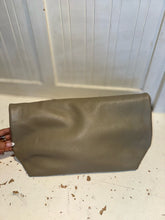 Load image into Gallery viewer, beck Taupe Leather Size Medium magnetic closure Clutch/Purse
