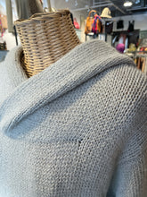 Load image into Gallery viewer, Lauren Manoogian Taupe superfine merino wool solid Hood front pocket Sweater, Size XS
